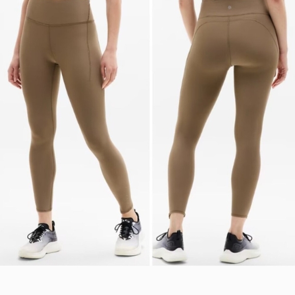 Athleta Women's Brown High-Waisted Leggings - Picture 1 of 4